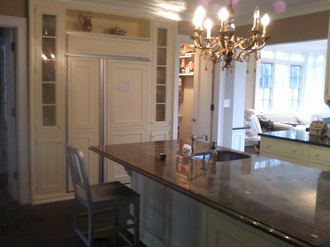 JackStone kitchen project in Hinsdale, Illinois, with light cabinetry and a central island